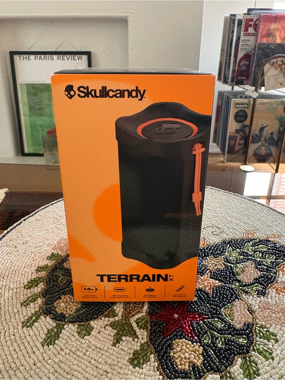 Skullcandy Terrain XT Bluetooth Speaker — Black with Orange Accents
